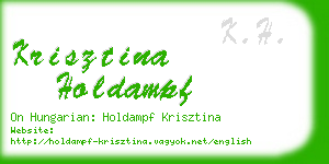 krisztina holdampf business card